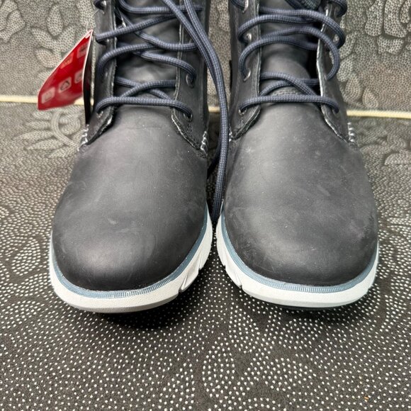 L.L. Bean Men's Waterproof Black Leather Boots Size 8.5 M Side Zipper & Lace-Up - Picture 5 of 9